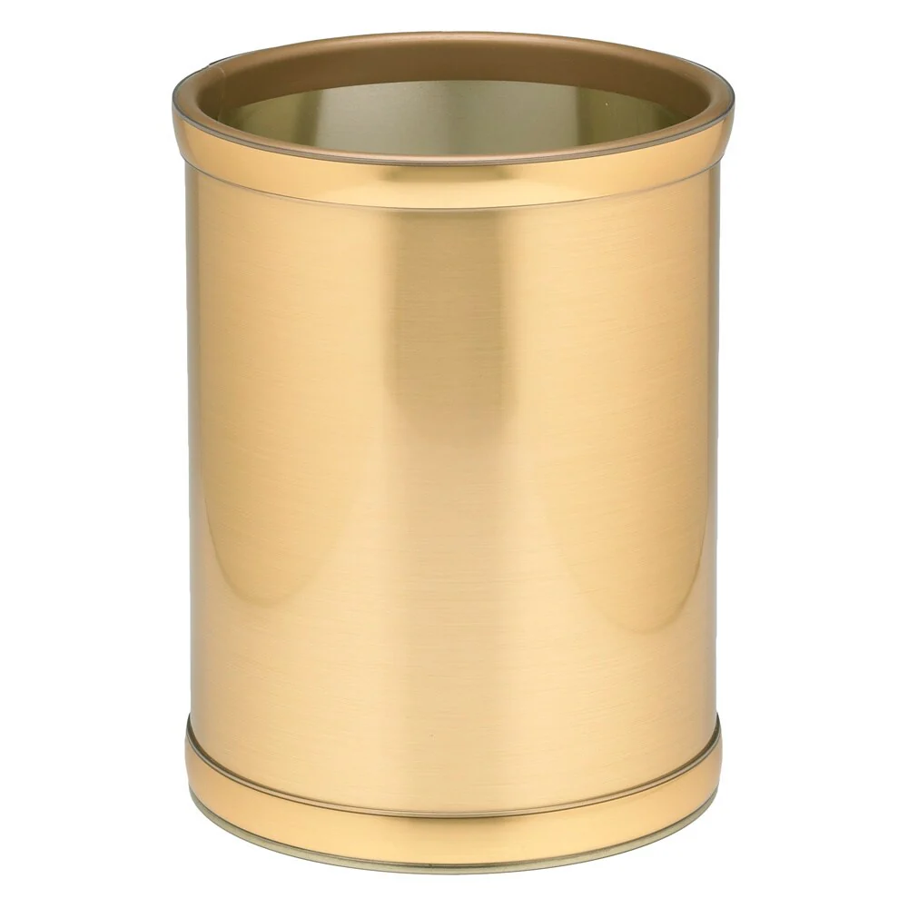 Mylar Metalic 10.25-inch Round Waste Basket