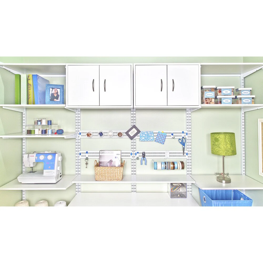Organized Living freedomRail White Wood Shelf (30 x 14)