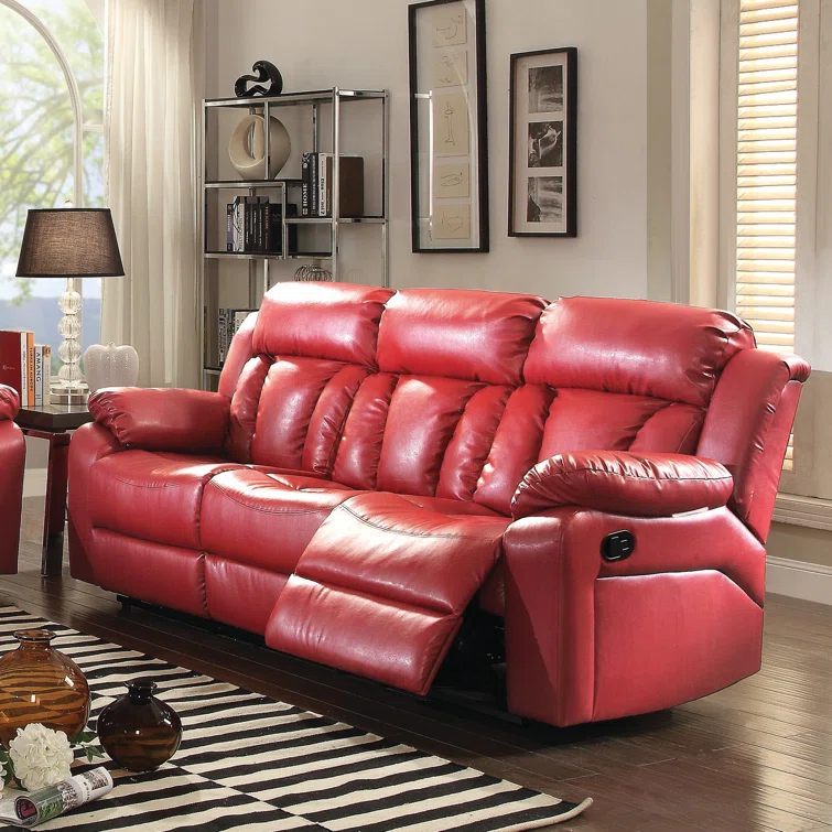 Springfield 85'' Faux Leather Reclining Sofa