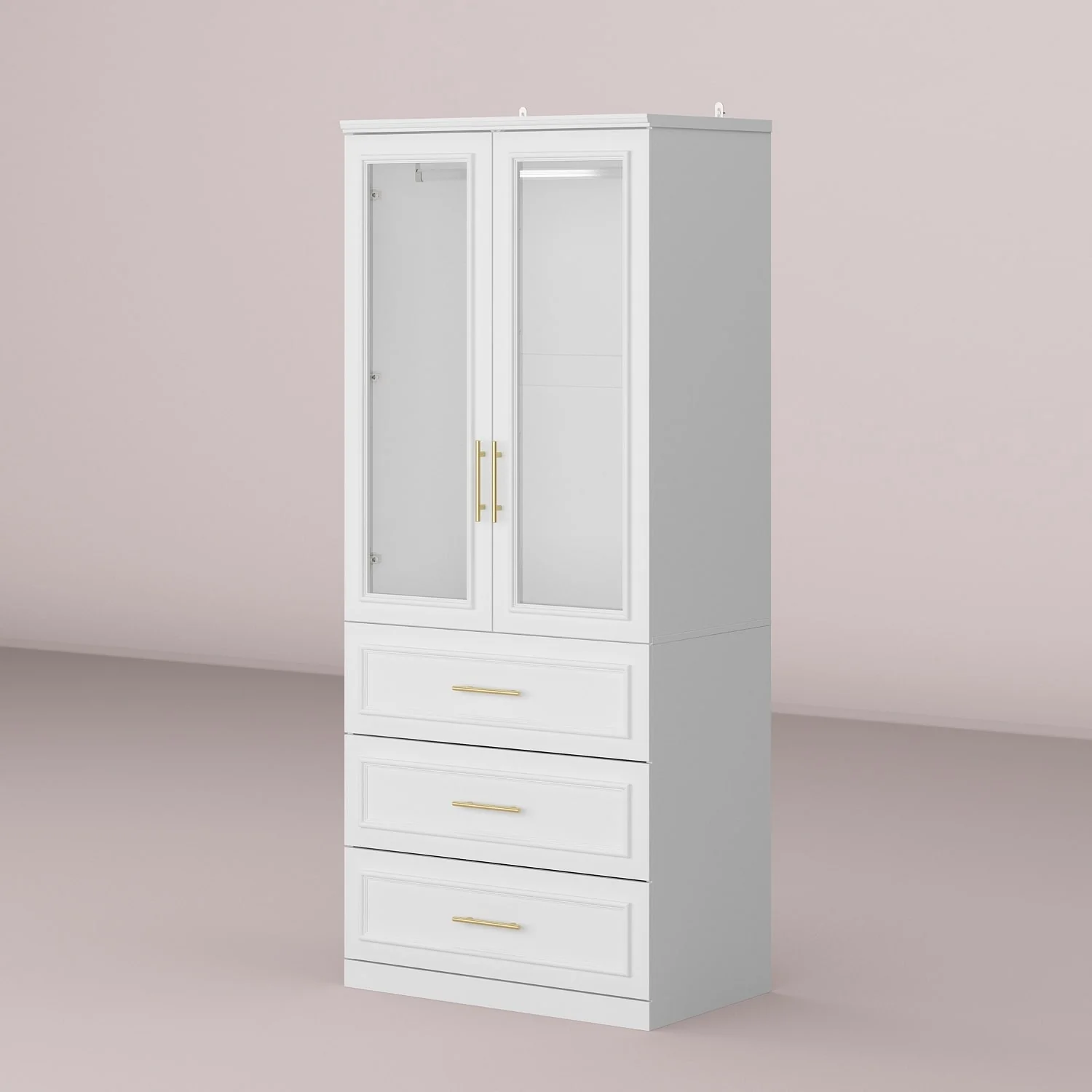 Modular Wardrobe Combo Armoires Closet Freestanding Cabinet Organizer