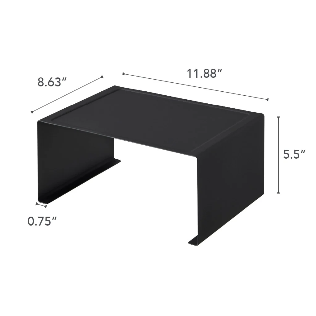 Yamazaki Home Stackable Countertop Shelf - Two Sizes, Steel, Large, Stack up to two, Holds 11 lbs