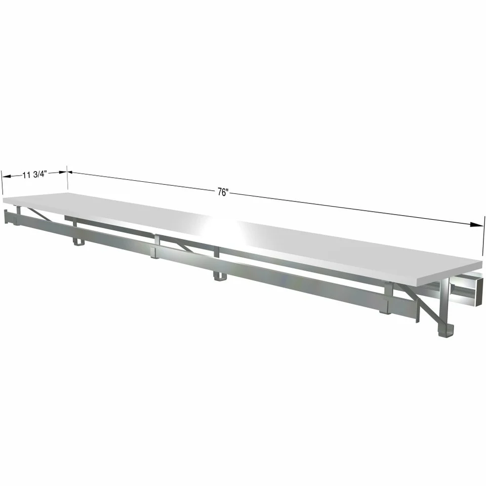 arrange a SPACE RCMSY Single Shelf-Hang Closet System