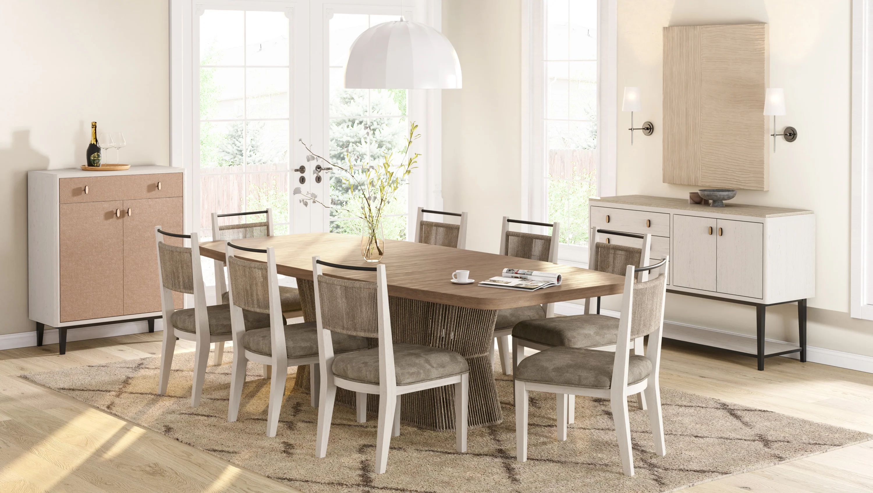 Rope Base Dining Table