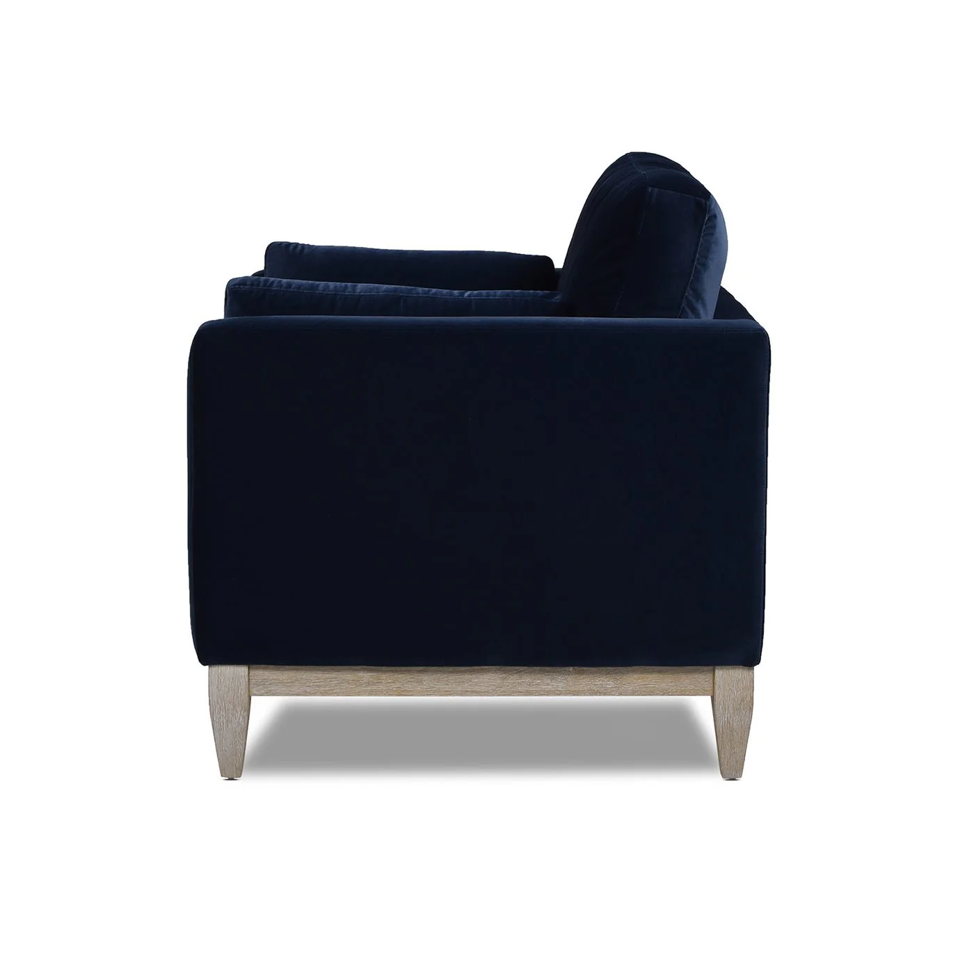 Contour Velvet Upholstered Accent Chair with Removable and Reversible Back