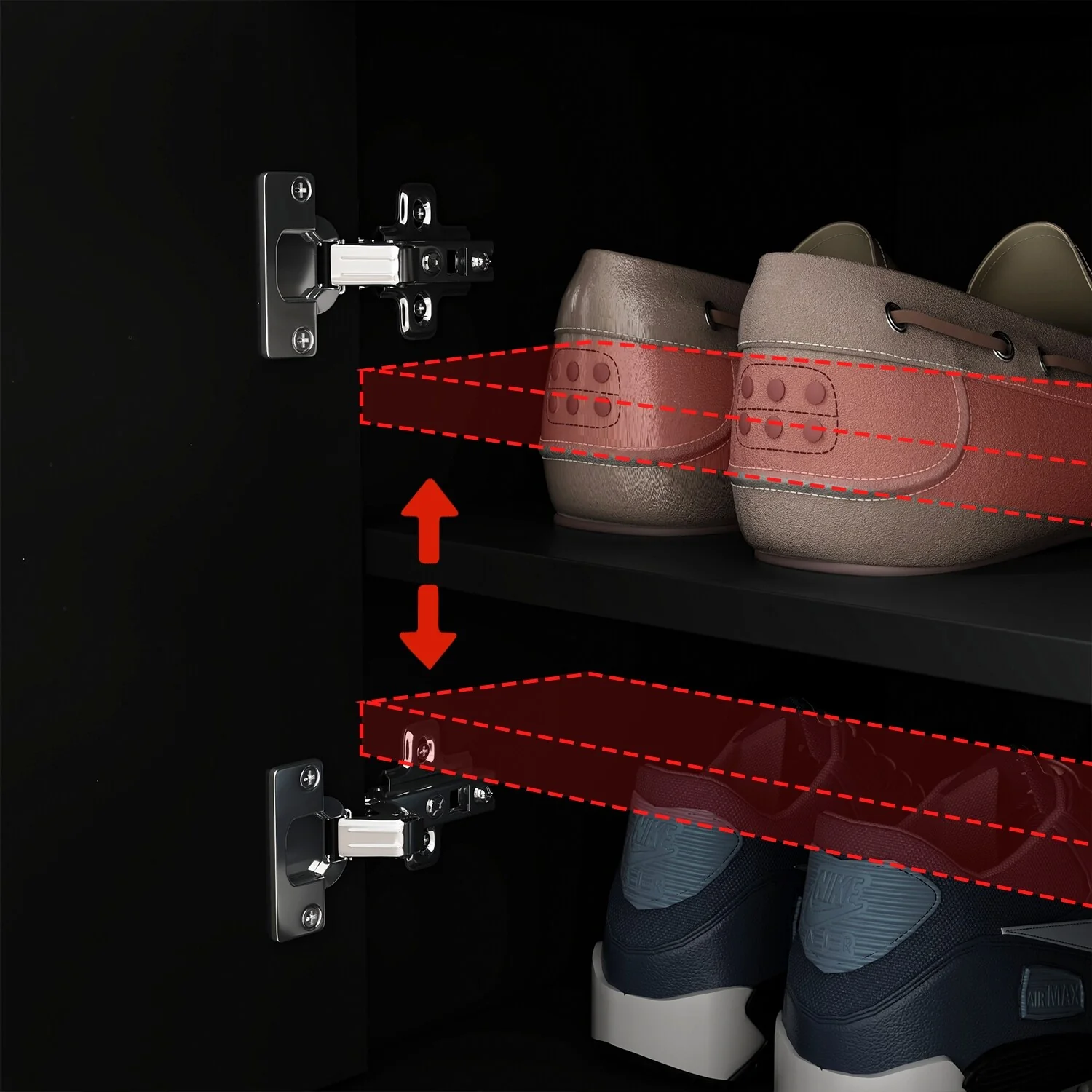 Hallway Shoes Storage Cabinet Bench with 2-Door & Padded Seat Cushion