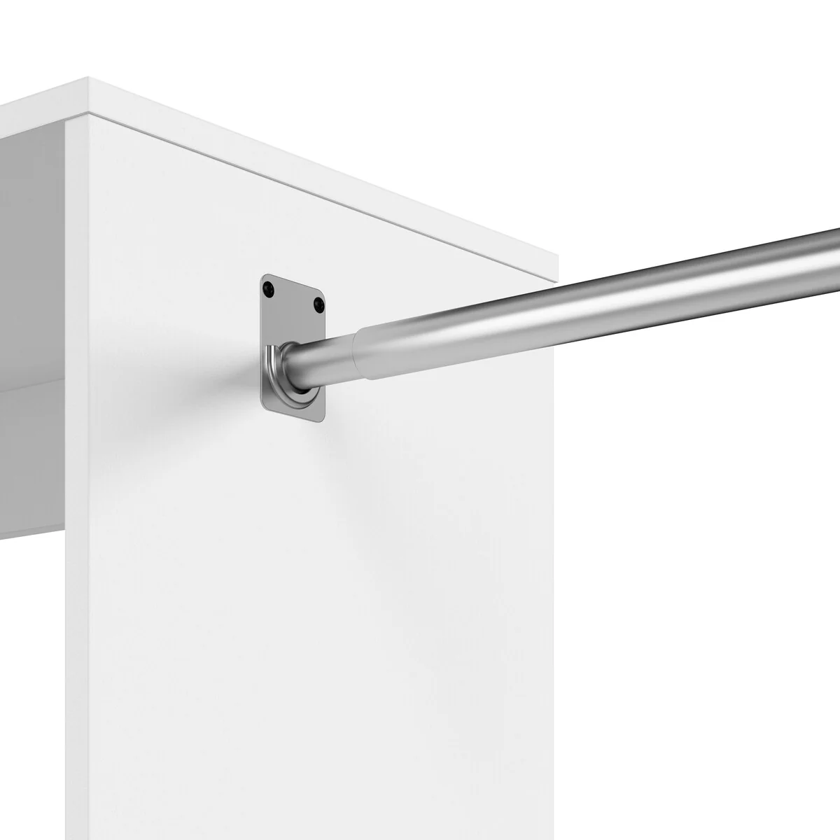 Carina Closet 24W Organizer with Rods, Drawers, Cubbies by Bestar