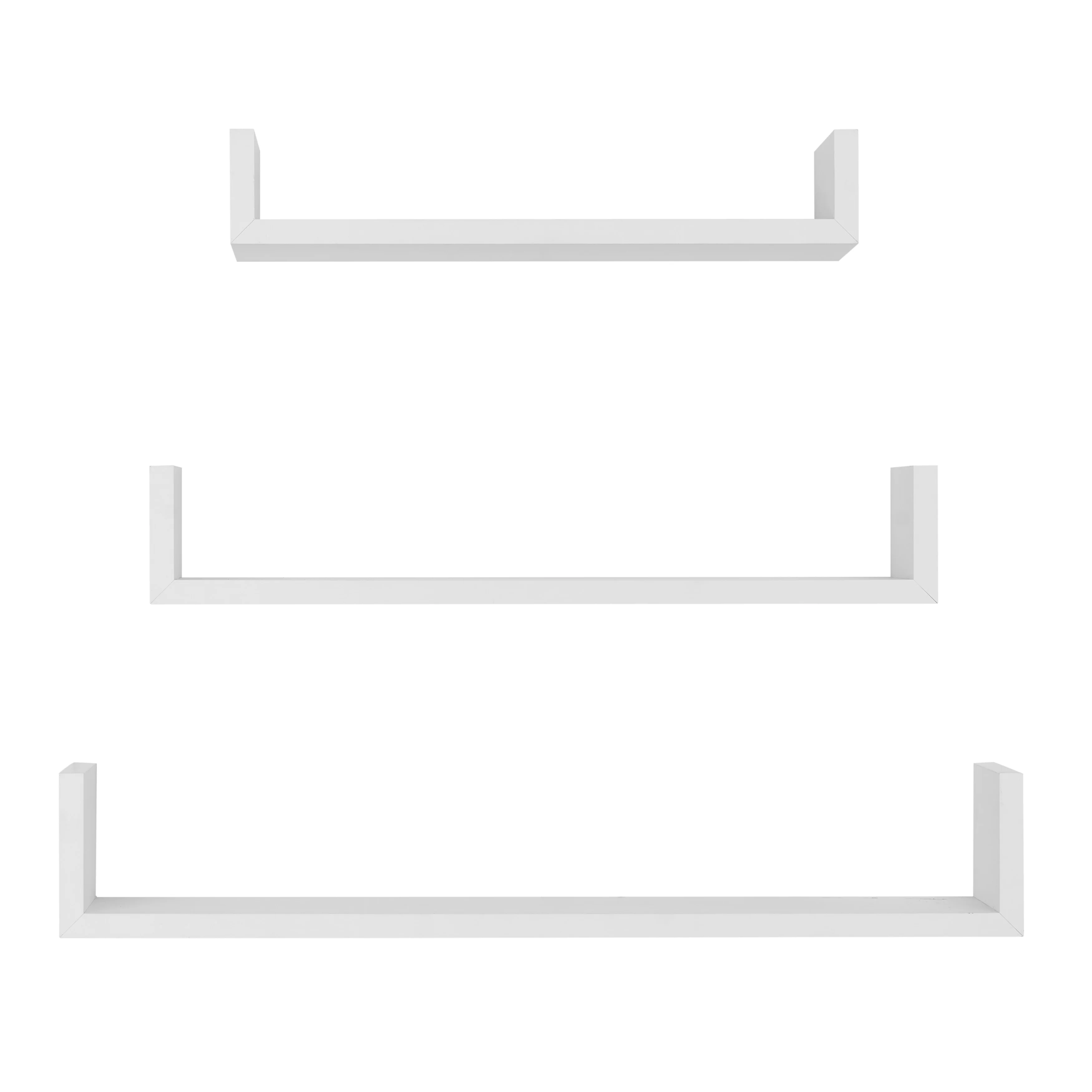 Danya B. Aalto U-Shaped Floating Wall Shelves - Set of 3