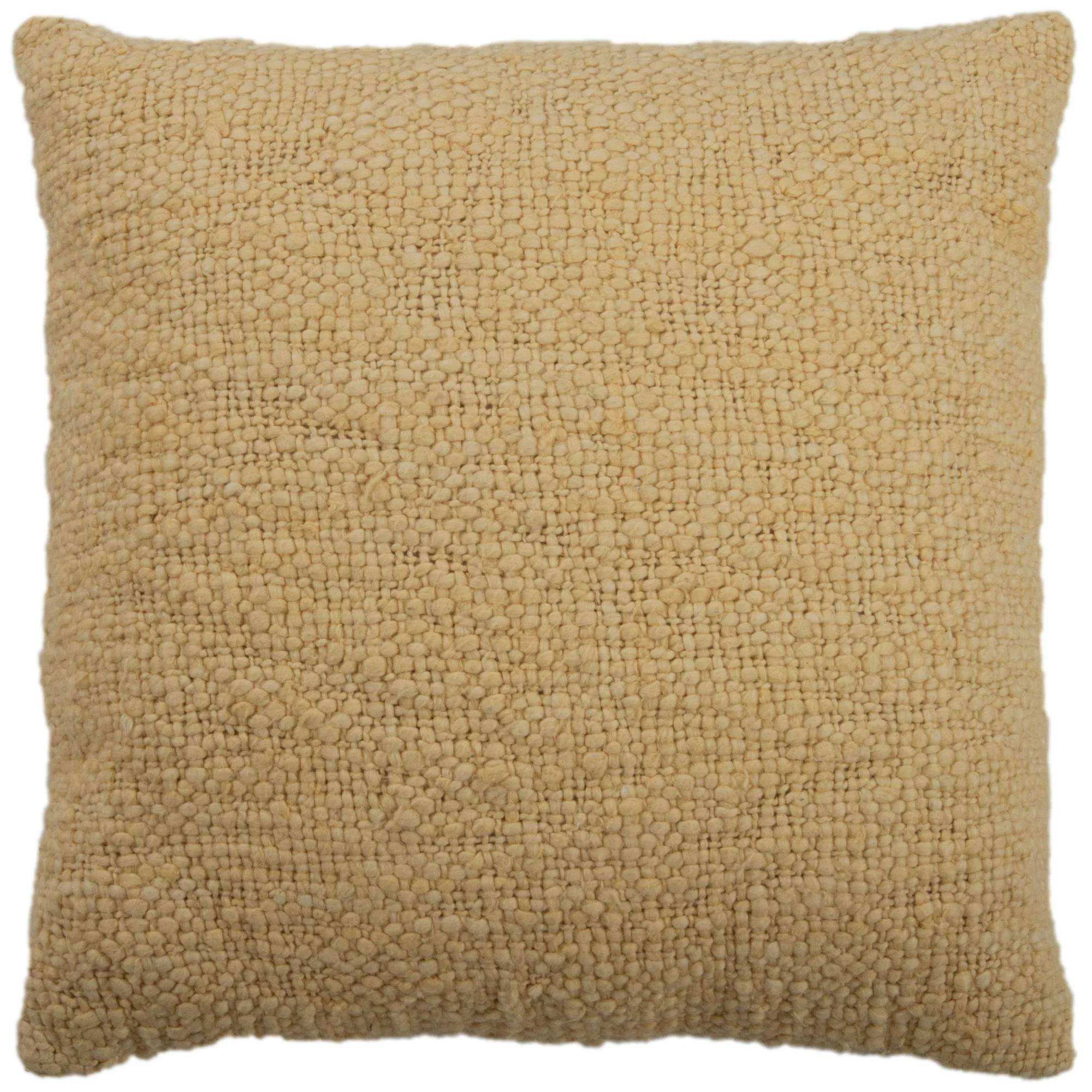Woven 100% Cotton Solid Decorative Throw Pillow