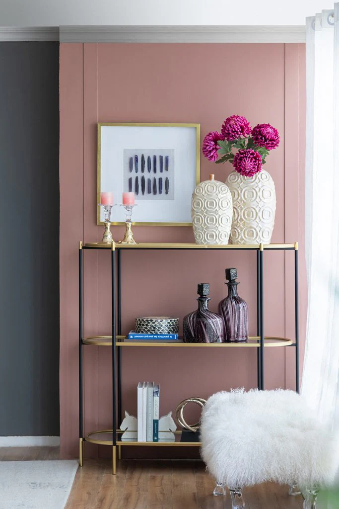 3-Tier Metal Console Table