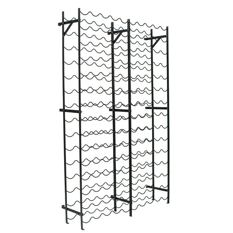 Freestanding Metal Wine Rack - Up to 150 Wine Bottles