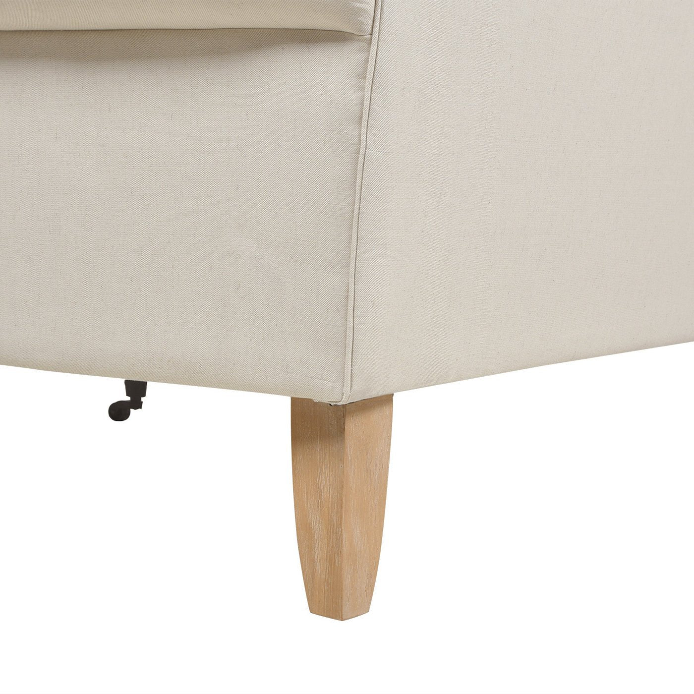 L-Shape Reversible Sectional Sofa with Turned Legs