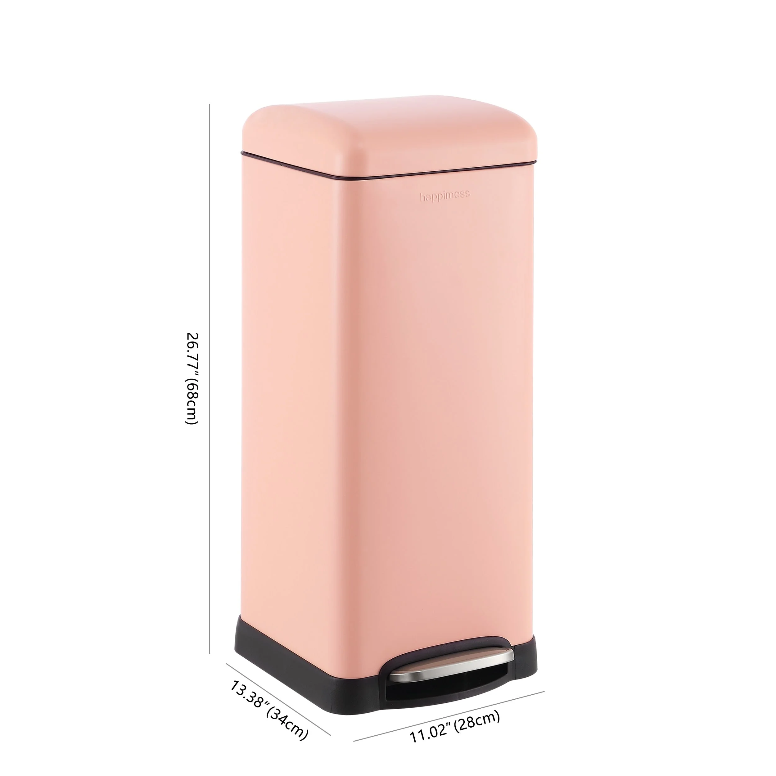 happimess Betty Retro 8-Gallon Step-Open Trash Can