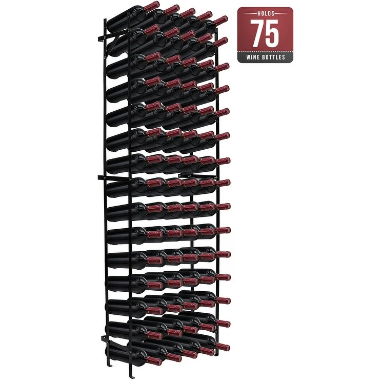 Freestanding Metal Wine Rack - Up to 150 Wine Bottles