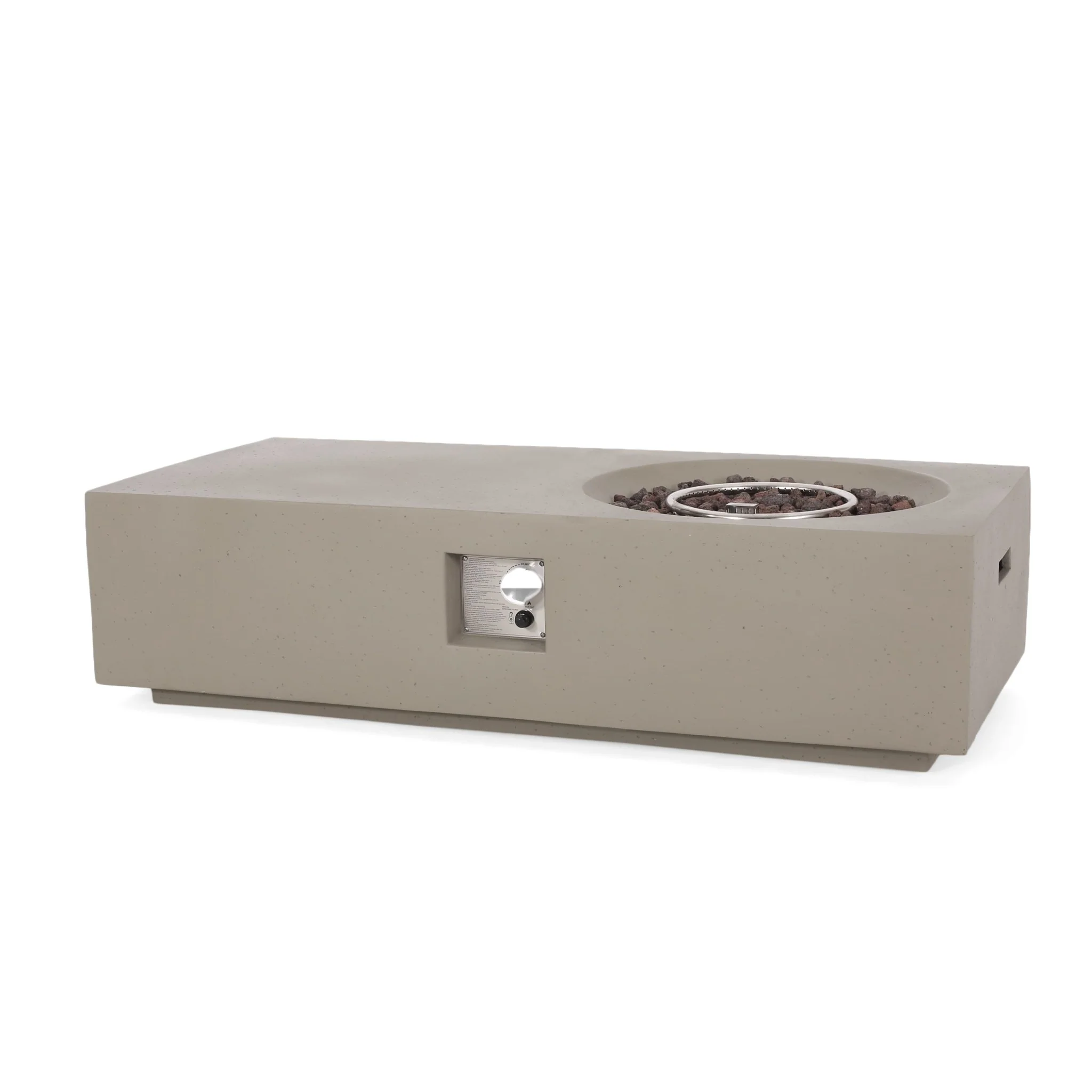 Outdoor Magnesium Oxide Firepit with Rectangle Shape