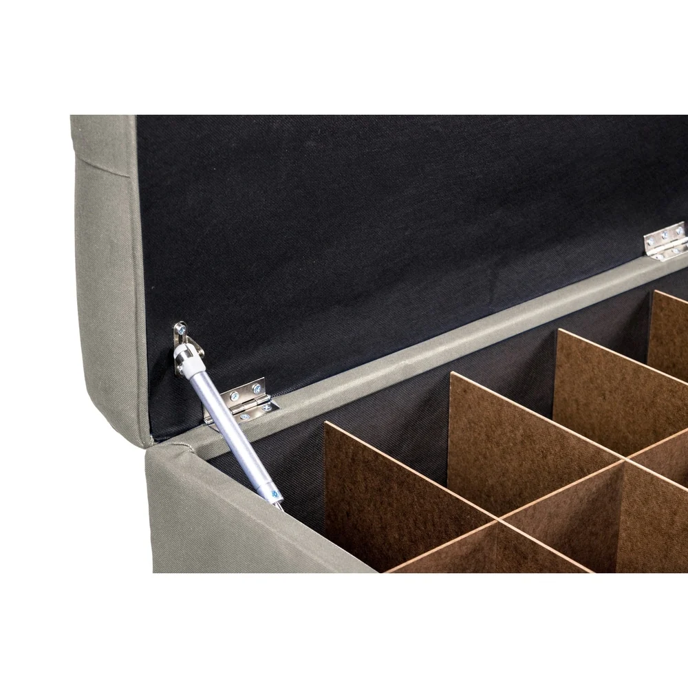 MJL Furniture-Sole Secret Obsession Diamond-tufted Shoe Storage Bench