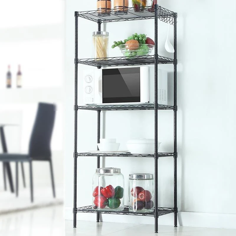 5 Tier Adjustable Metal Standing Storage Shelves Wire Shelving