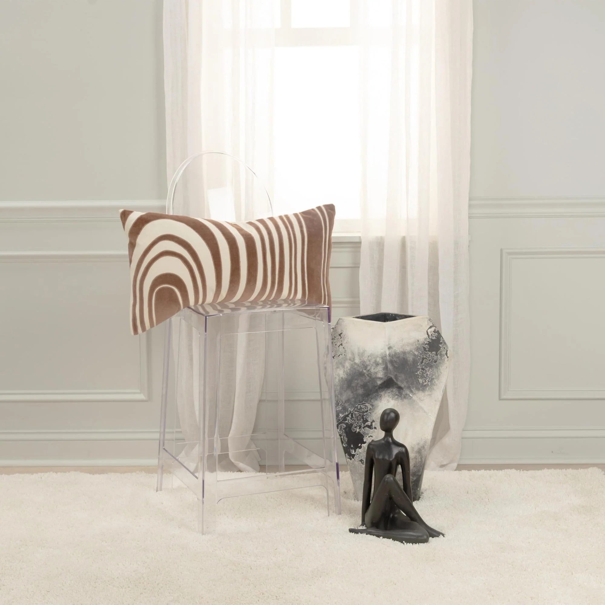 Woven Abstract Throw Pillow