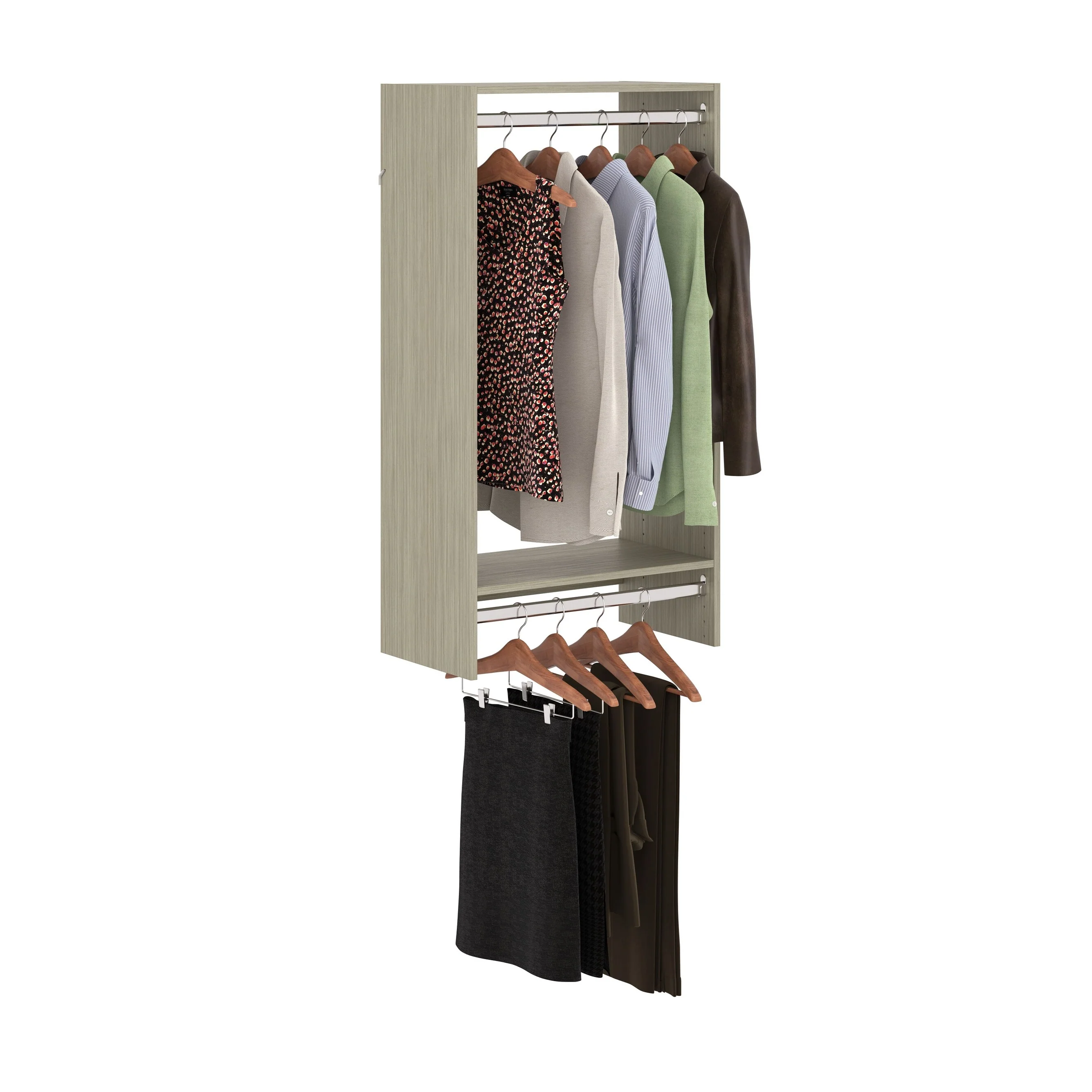 Easy Track Double Hang Laminate Tower Kit