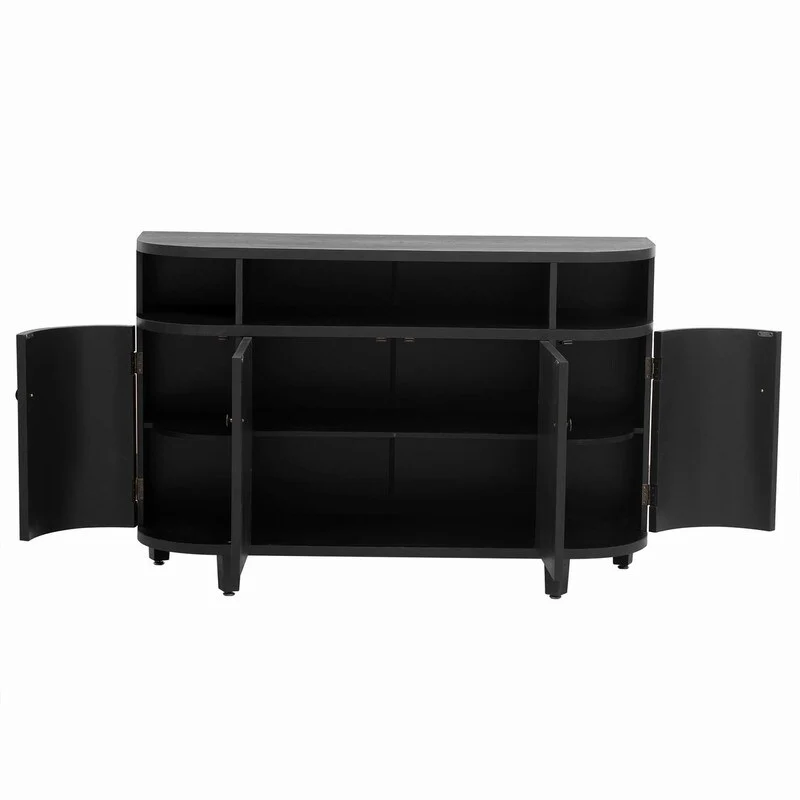 48''W Storage Cabinet with Four Doors and Adjustable Shelves - N/A