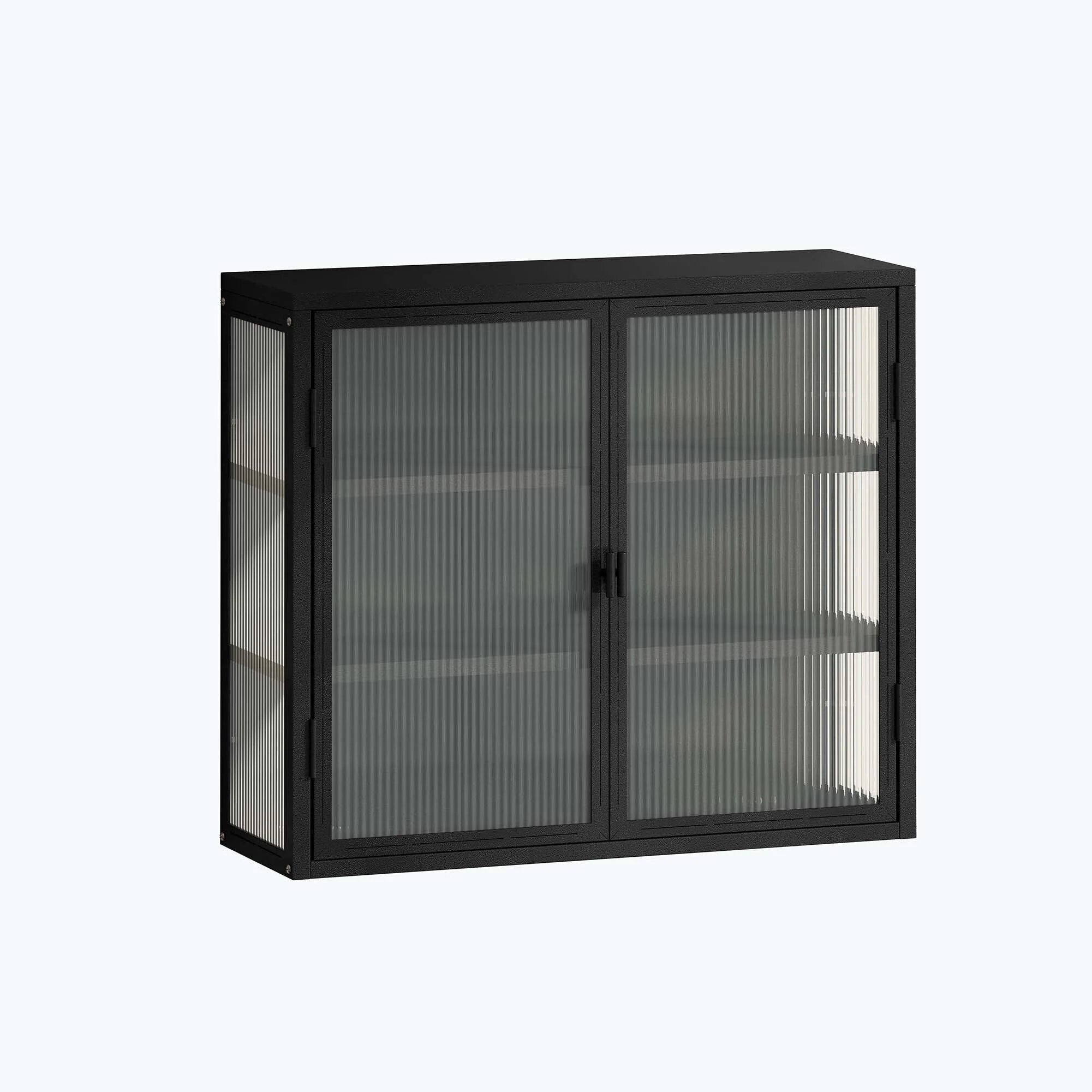 Retro Style Glass Door Wall Cabinet