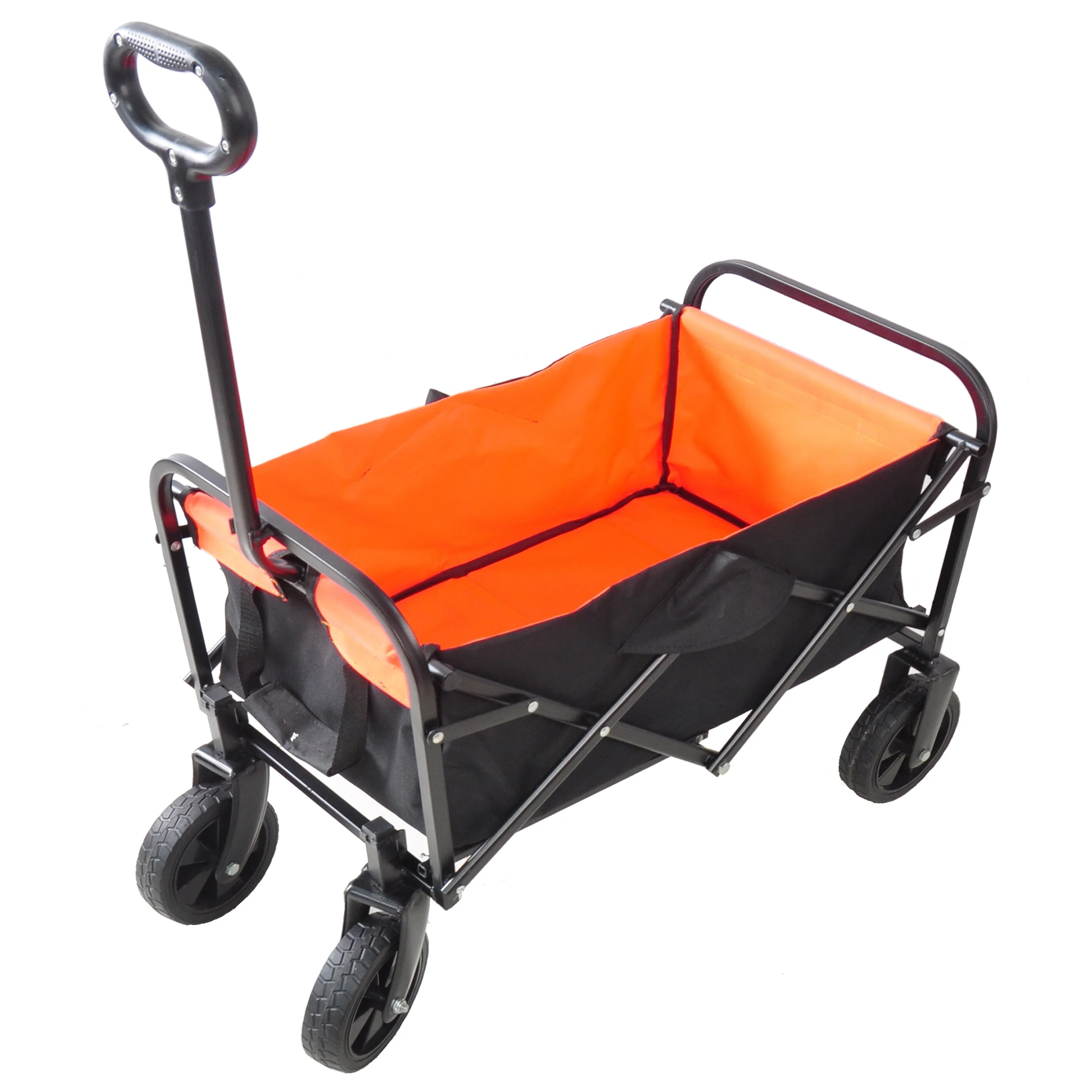 Mini Folding Shopping and Beach Cart with Steel Frame