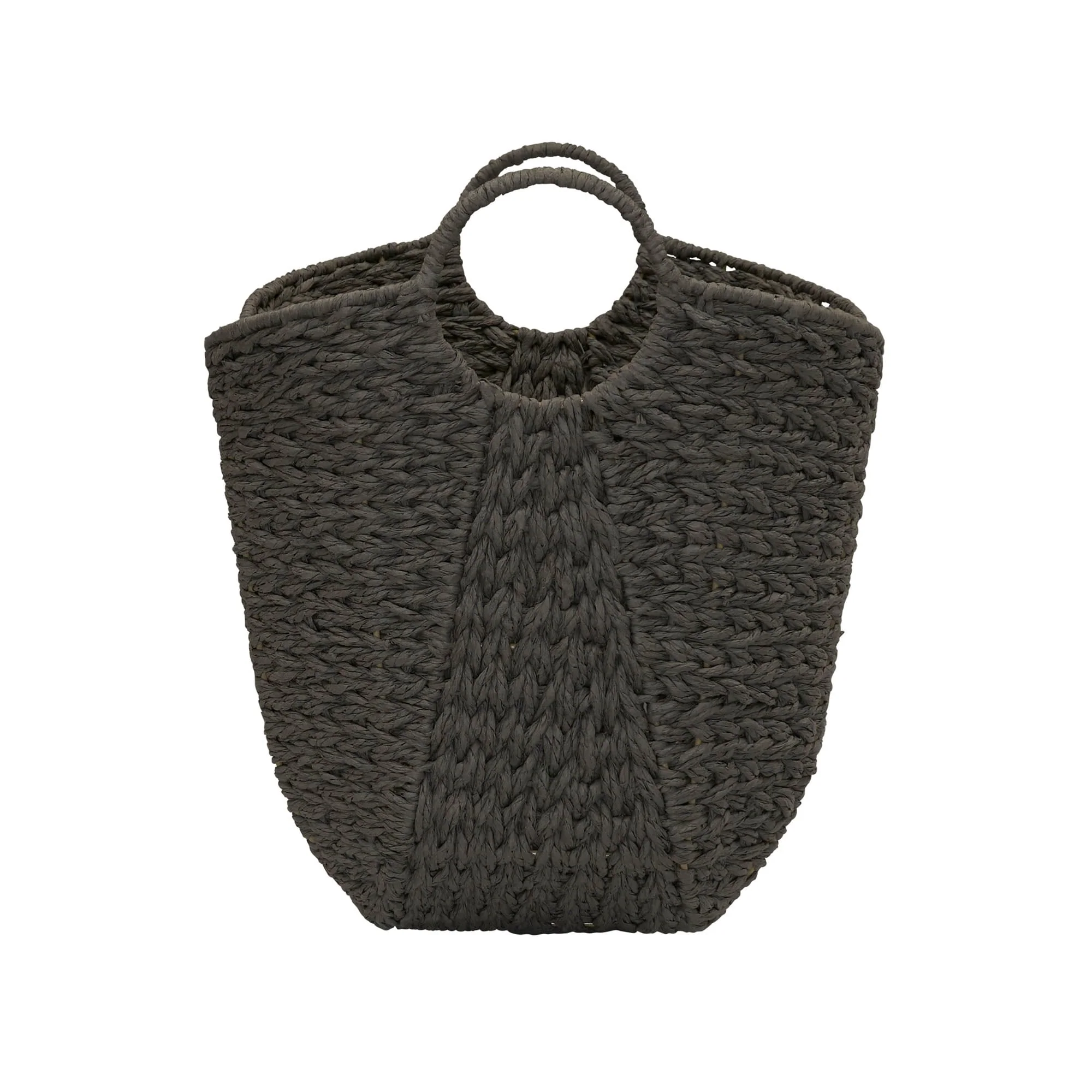 Household Essentials Woven Paper Rope Storage Basket with Handles