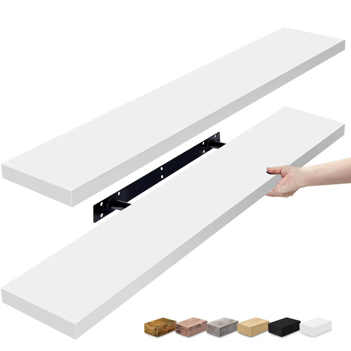Sorbus Long Floating Shelves for Wall Set of 2 - 35