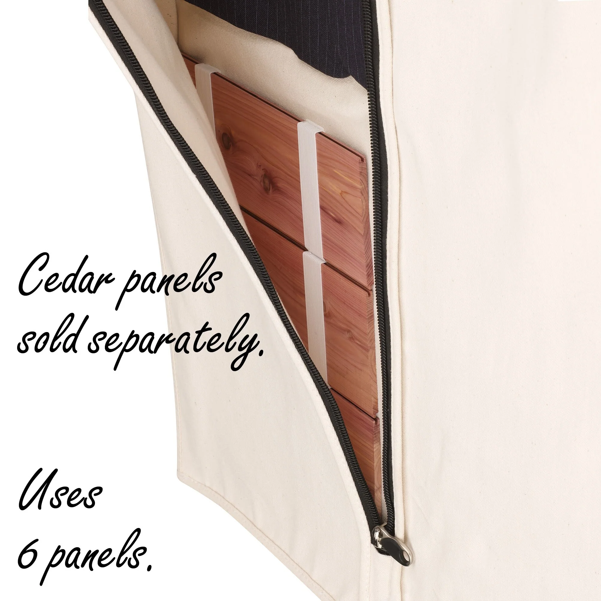 Household Essentials Cedarline Hanging Garment Bag with Zipper - 3.0