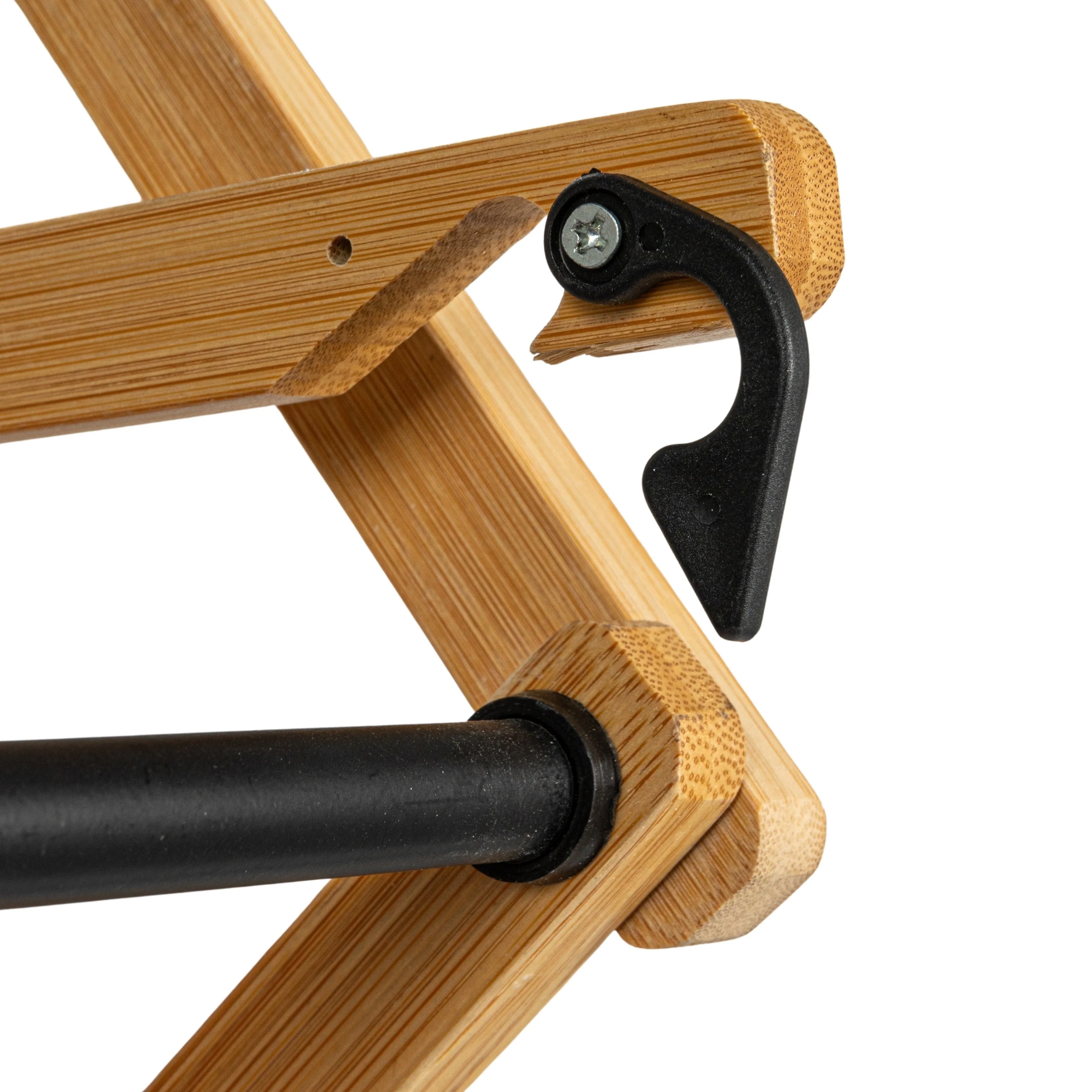 Household Essentials Bamboo Folding Clothes Drying Rack with 14 Coated Metal Dowels - 29.3