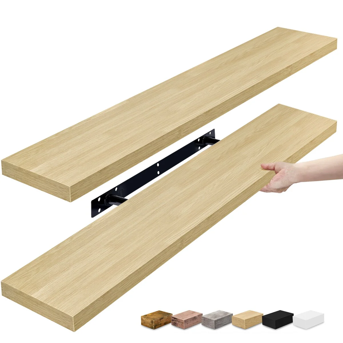 Sorbus Long Floating Shelves for Wall Set of 2 - 35