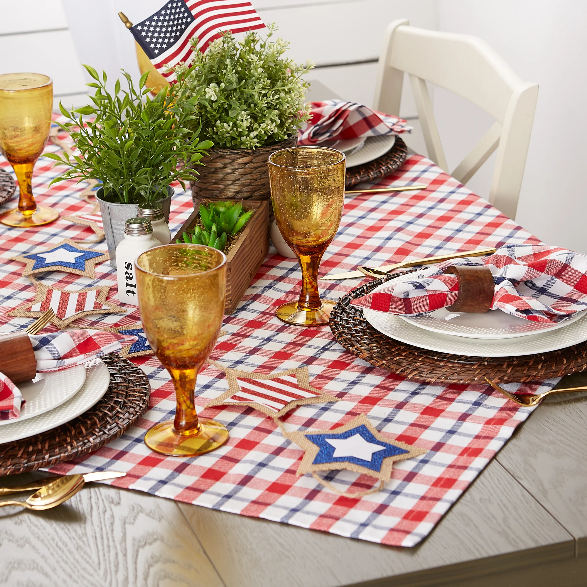 American Plaid Tablecloth
