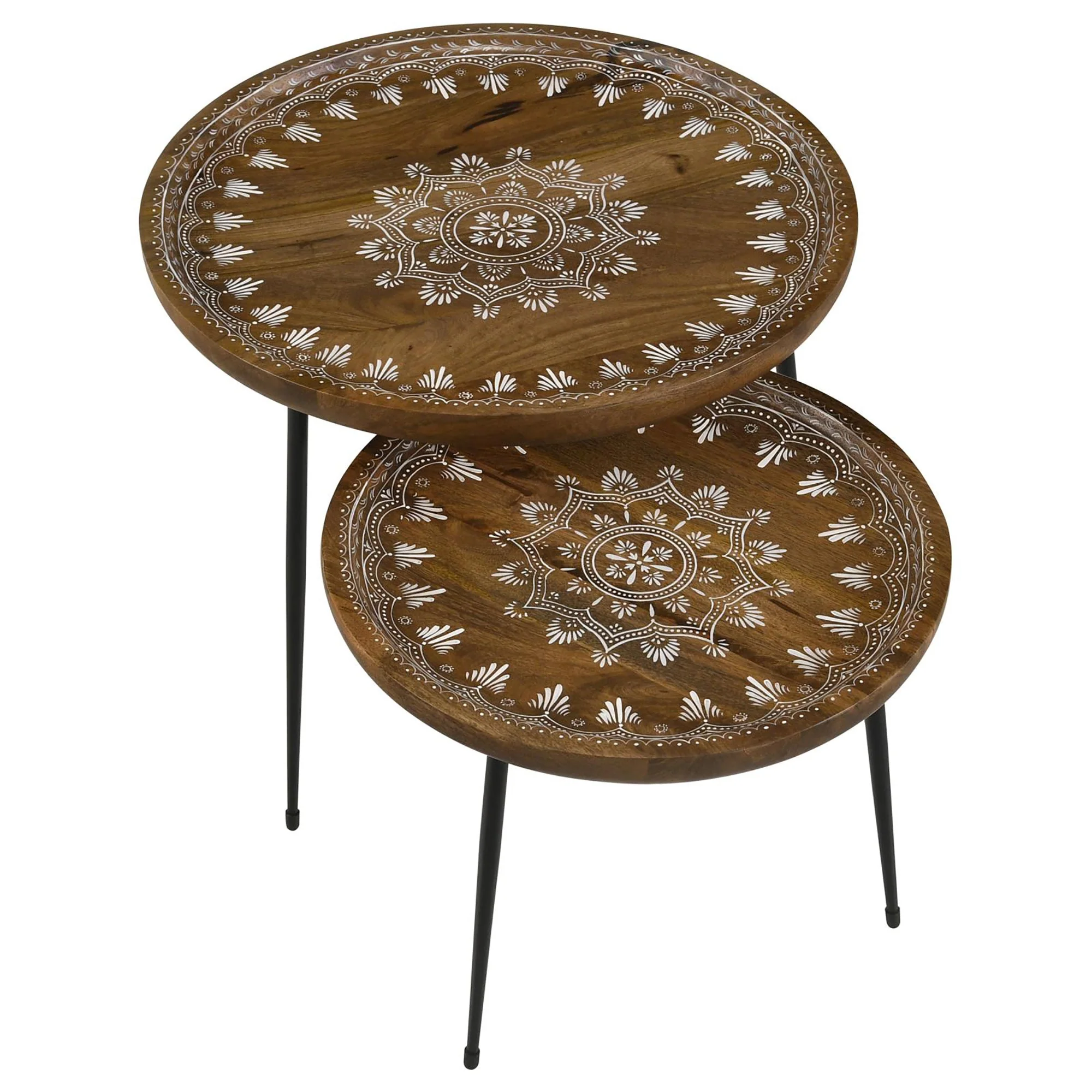 2-Piece Nesting Table with Flared Legs