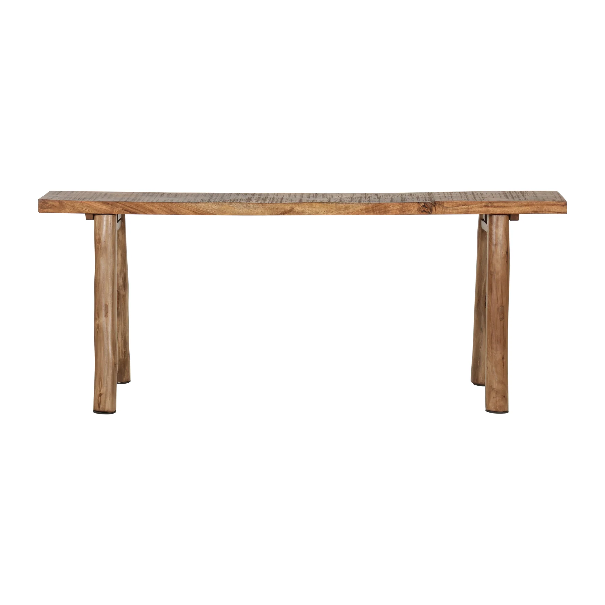 Narrow Solid Wood A-Frame Bench