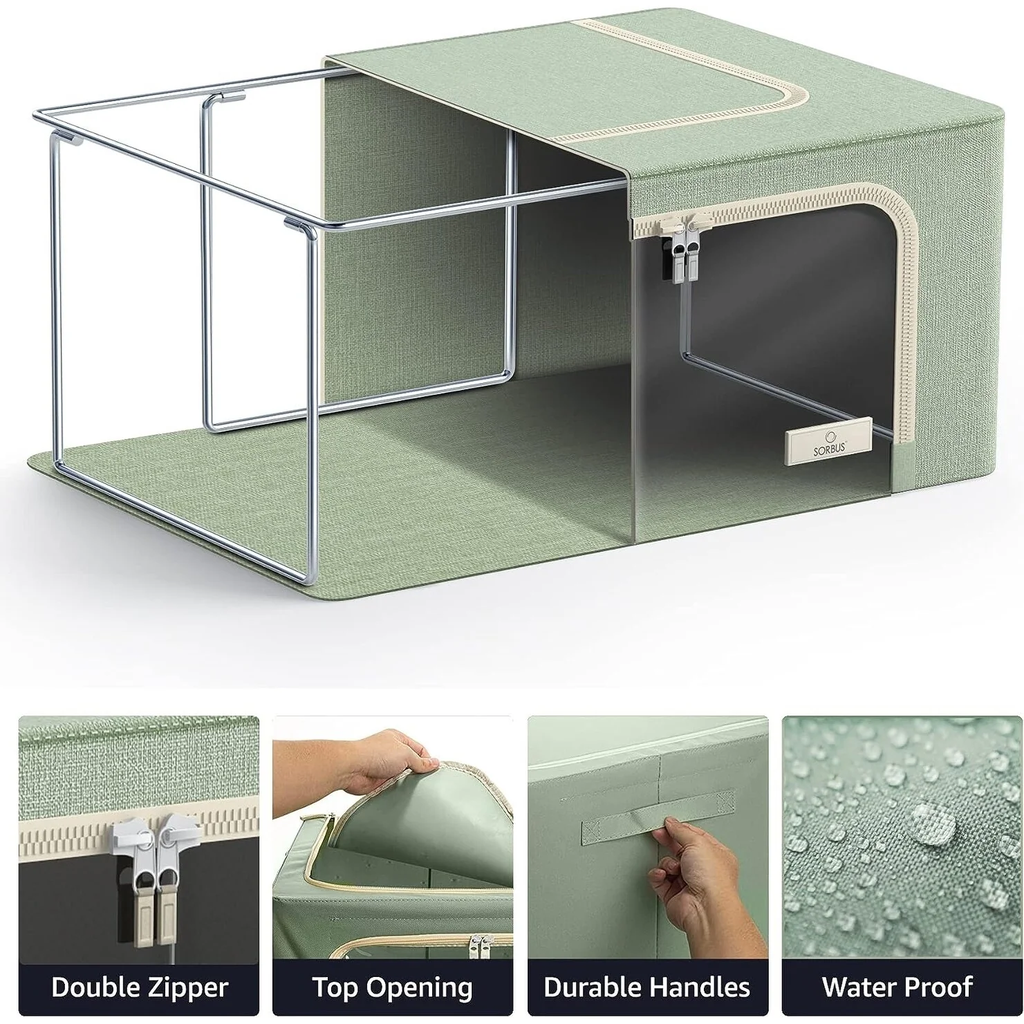 Storage Box With Window Small - 2 Pack - N/A