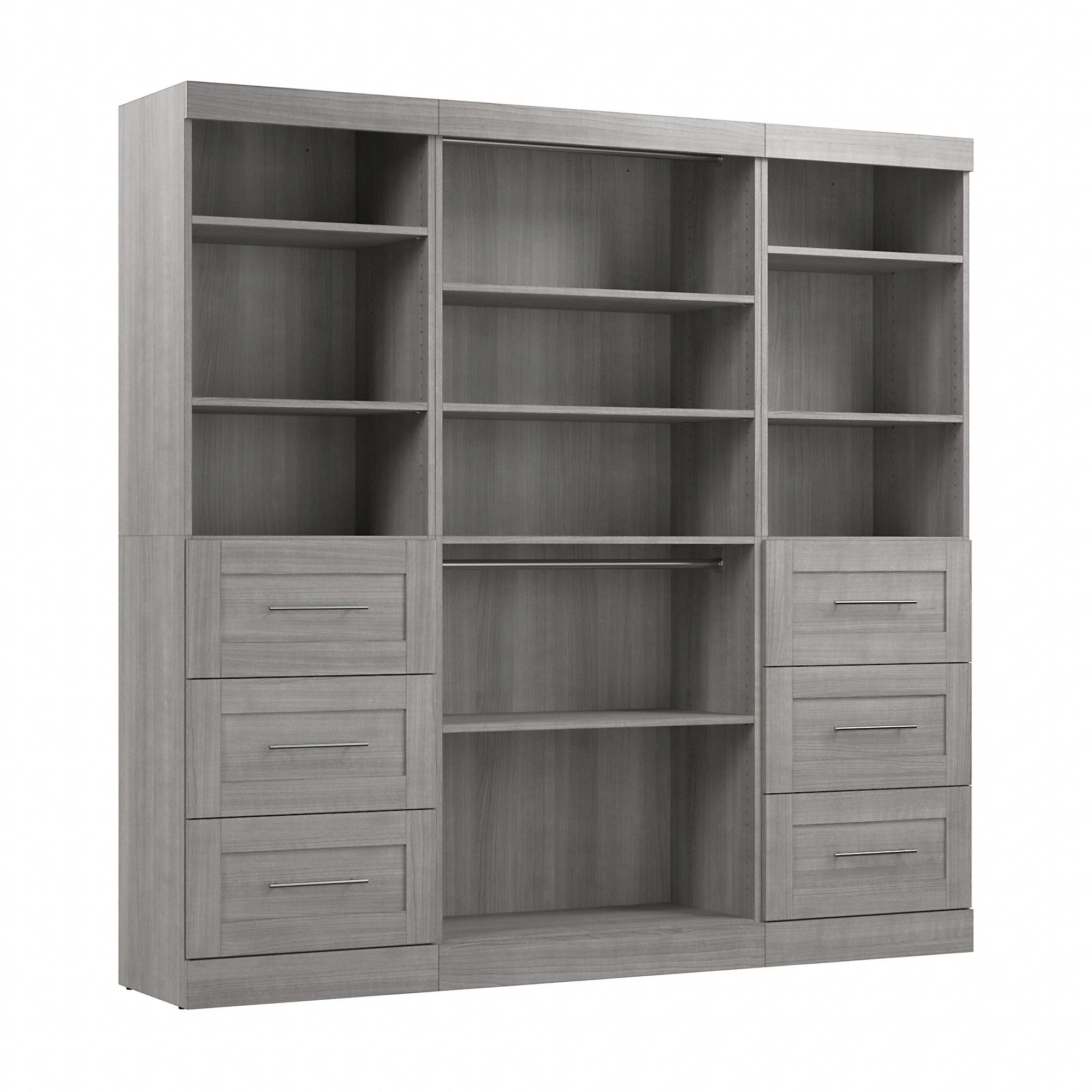 Pur 86W Closet Organization System with Drawers by Bestar - 86