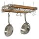 J.K. Adams 24-Inch Oval Hanging Pot Rack, Natual