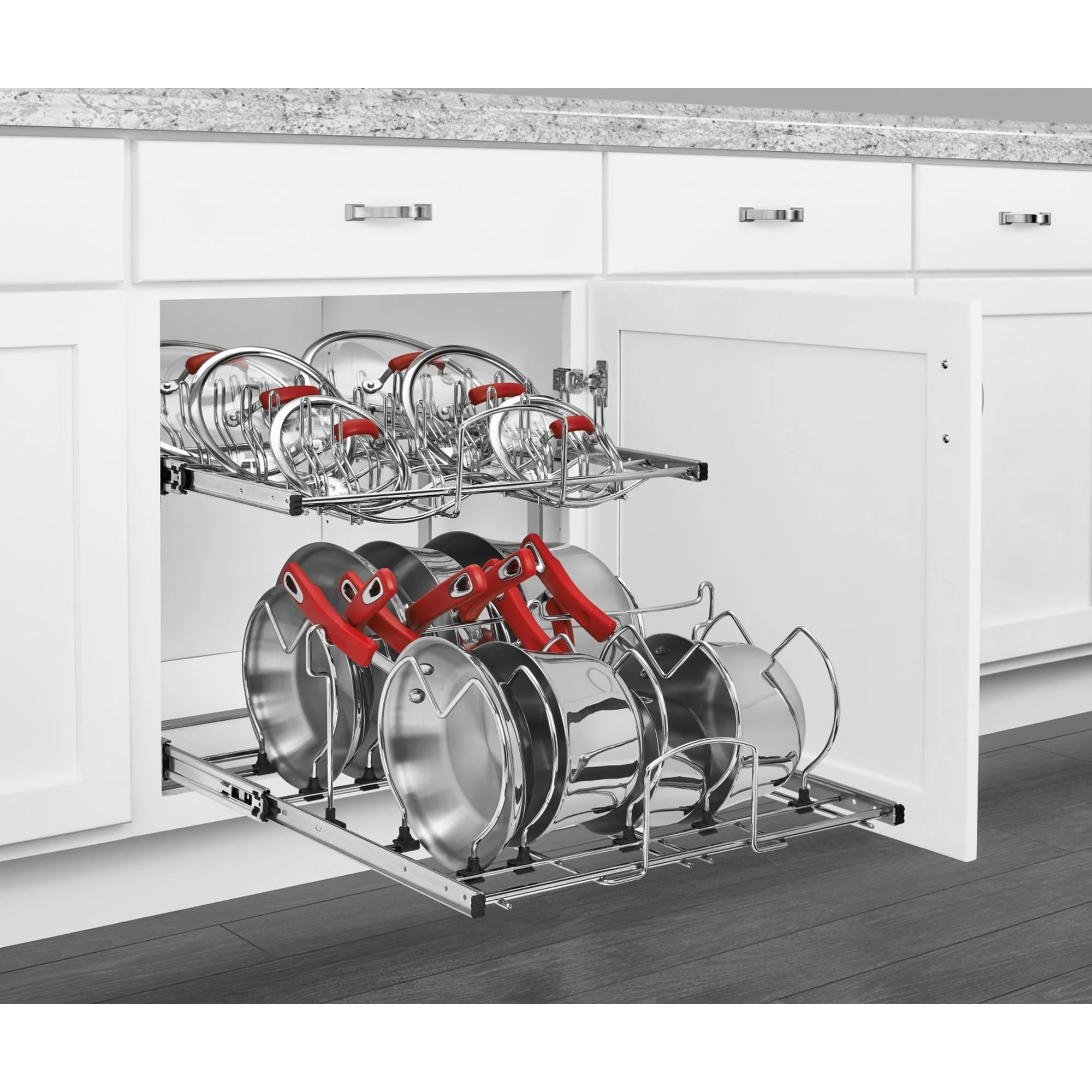 Rev-A-Shelf Pullout Cabinet Pot and Pan Organizer, 21