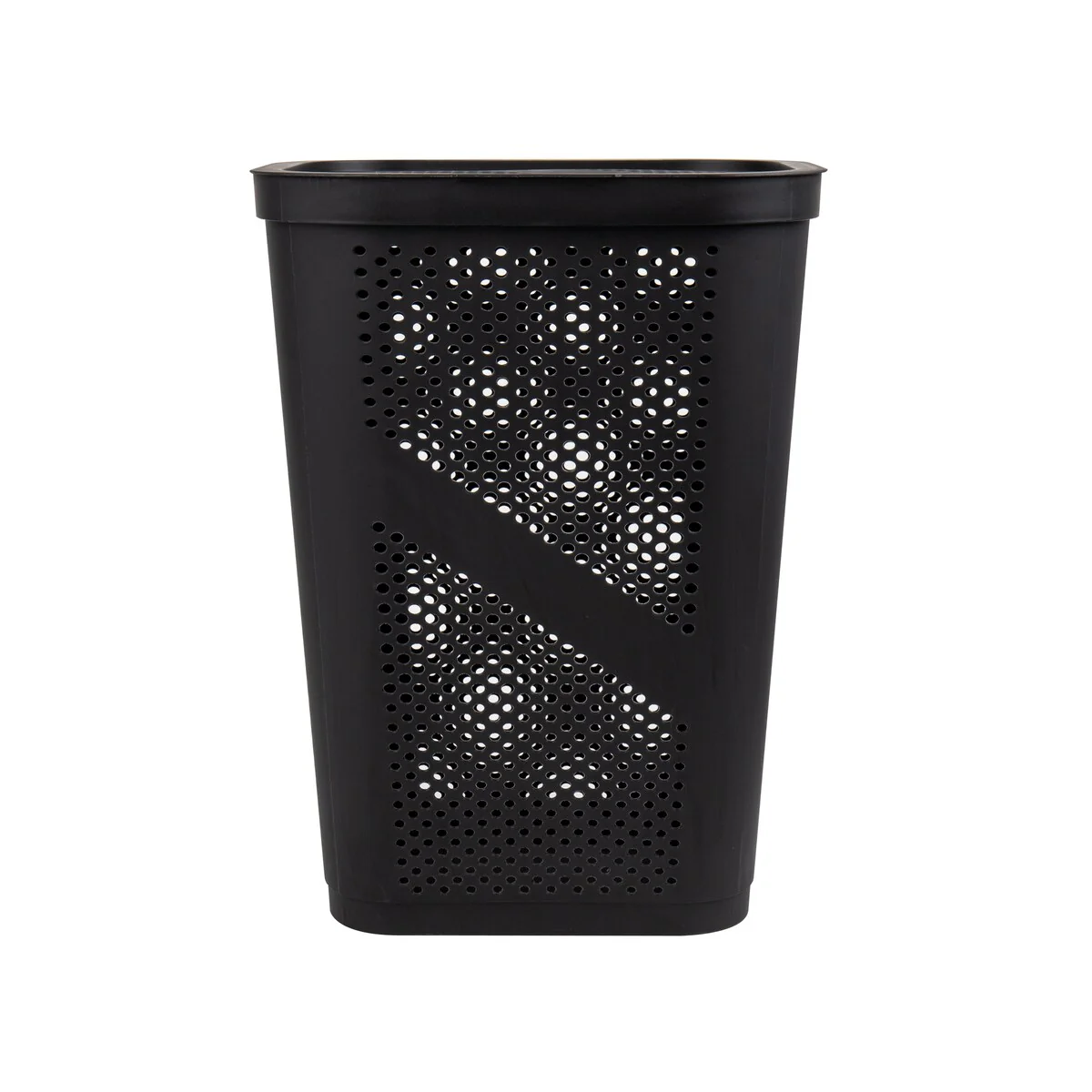 Mind Reader 60L Slim Laundry Hamper, Clothes Basket, Lid, Ventilated, Plastic, 17.25