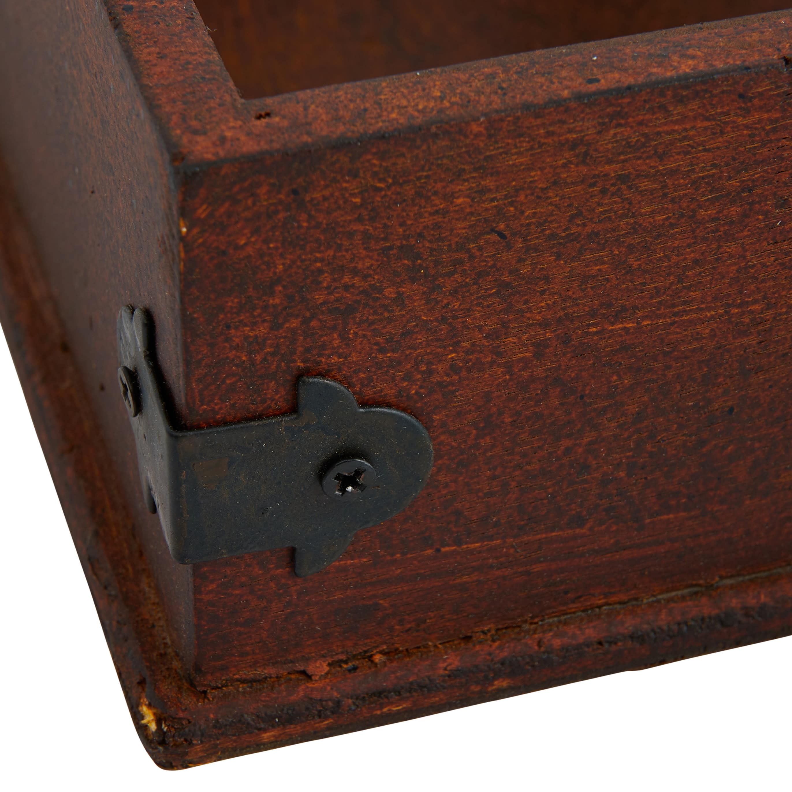 Wood Napkin Holder with Metal Bar