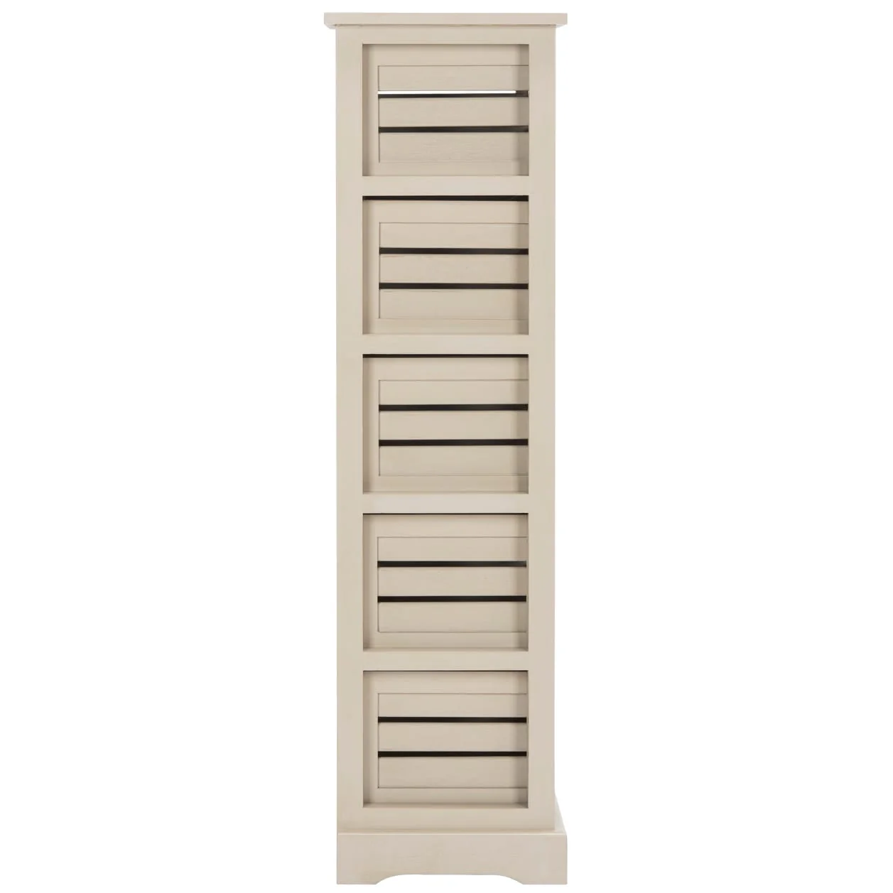 SAFAVIEH Cinda Black Storage 5-Drawer Cabinet - 16.5
