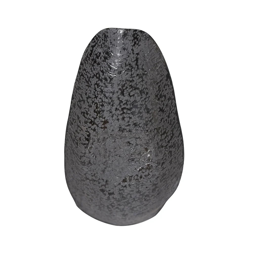 Allan Andrews Chiseled Texture Black Iron Elongated Tray, Large - 3H x 28W x 6D