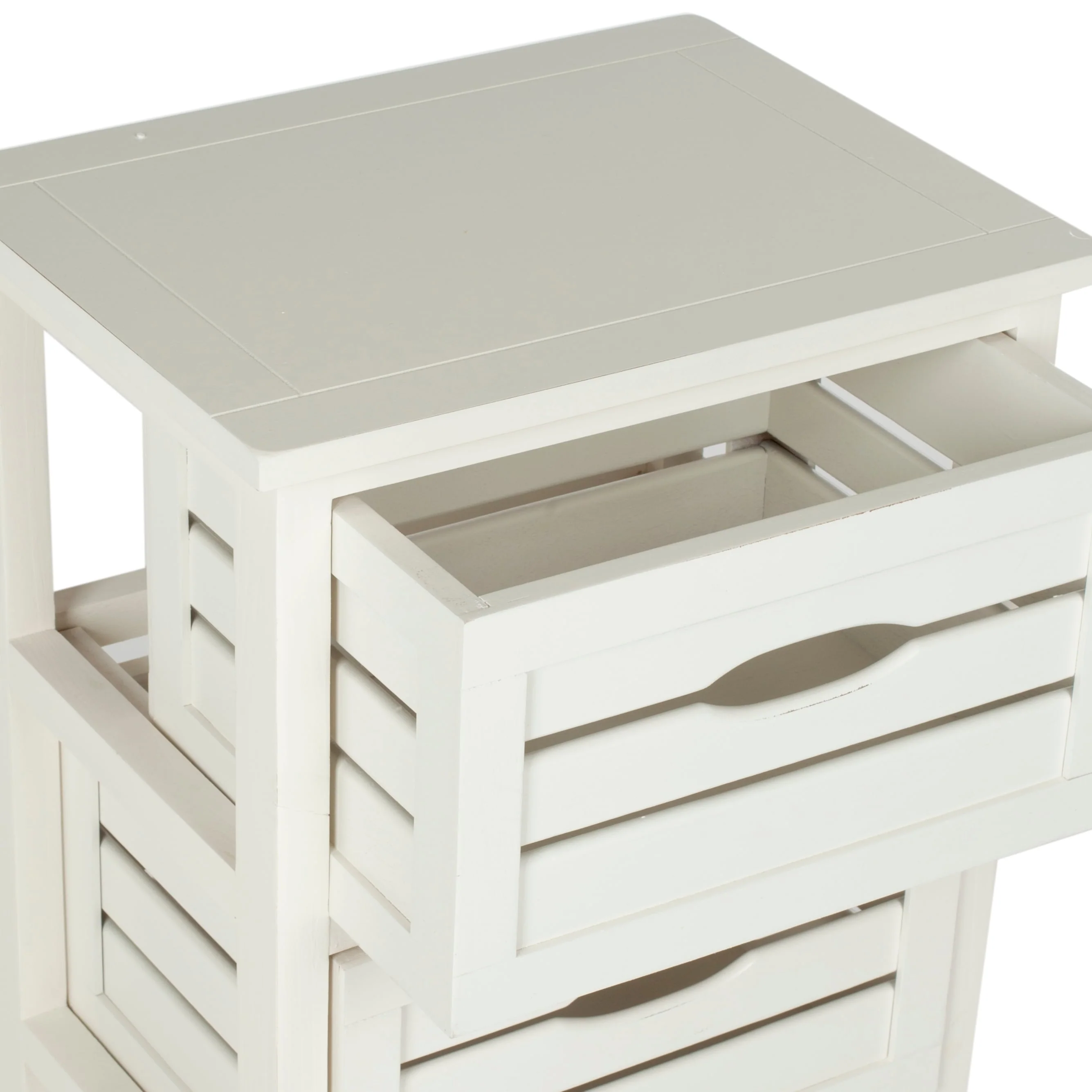 SAFAVIEH Cherry 3-Drawer Storage Cream Cabinet - 16.5