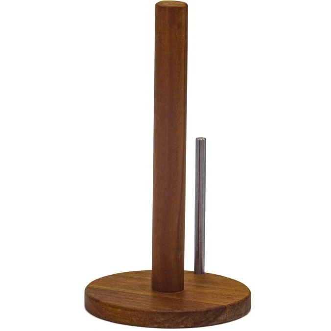 Manada Teak & Stainless Steel Paper Towel Holder