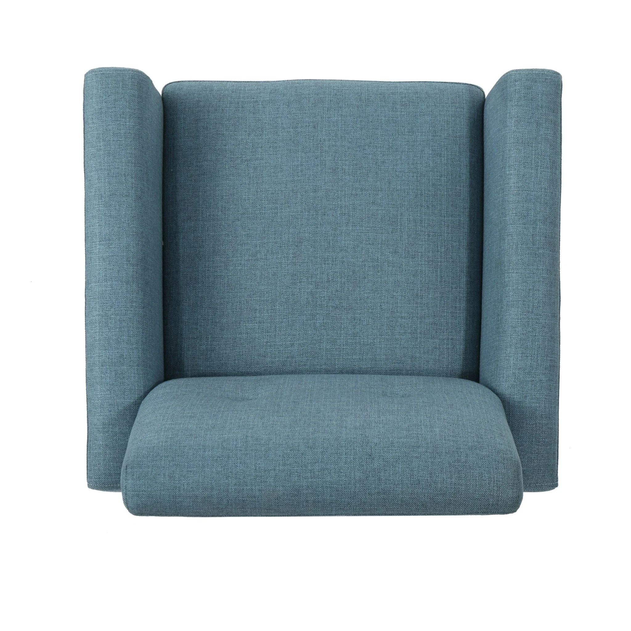 Radiantize Upholstered Fabric Club Chair with Square-off Back and Button Tufted