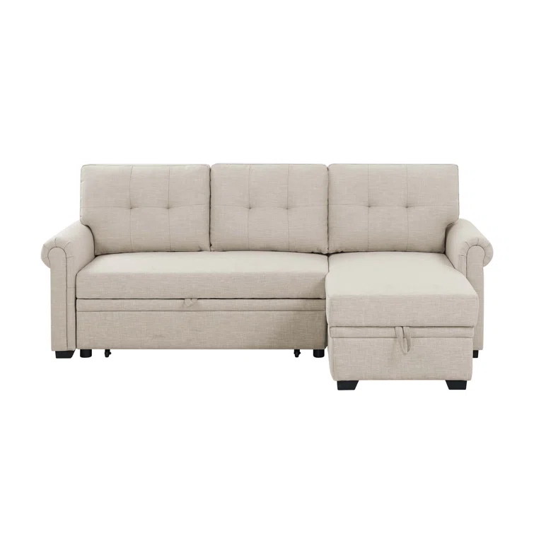 Rossignol 86'' Upholstered Sleeper Sofa
