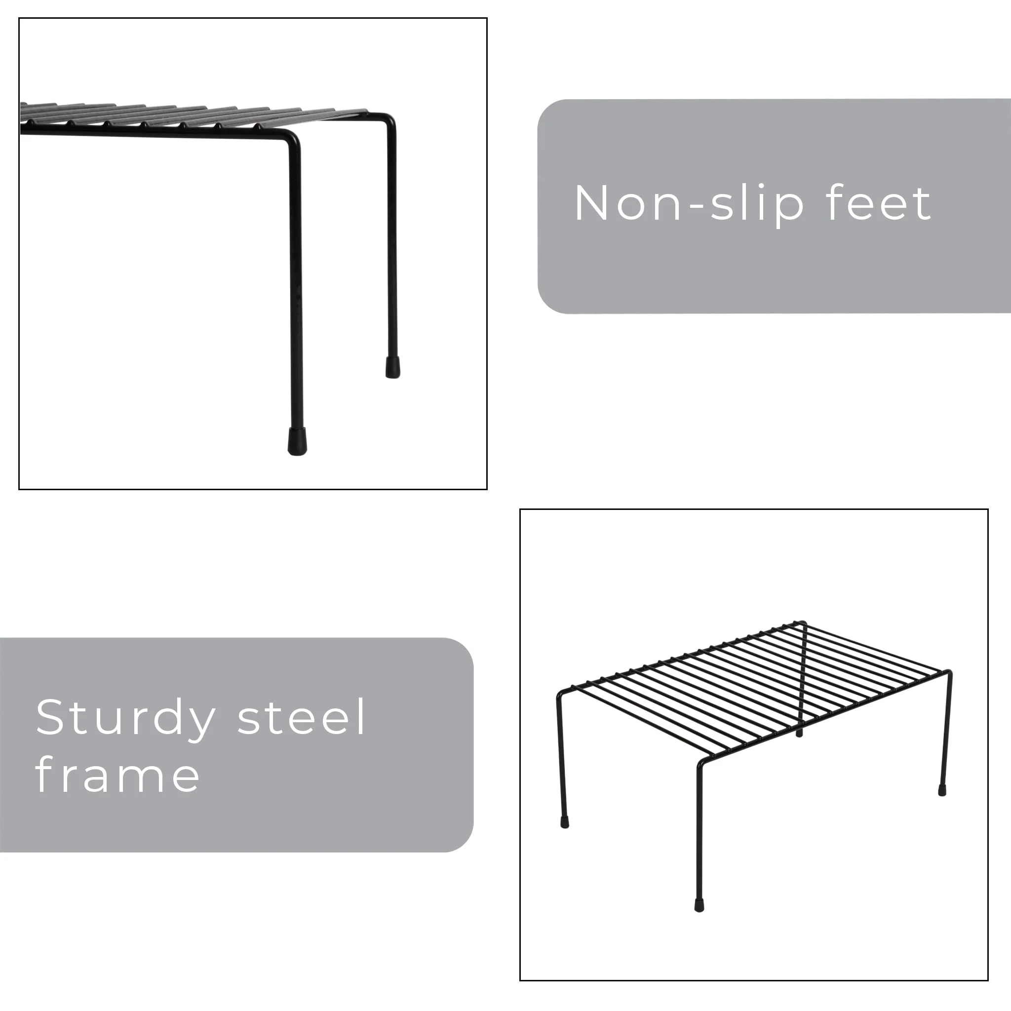 Smart Design Cabinet Storage Shelf Rack - 8.5 x 13.25 inch