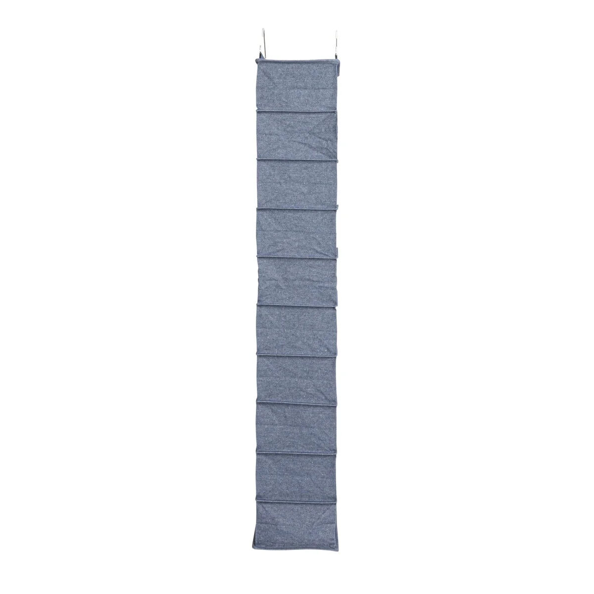 Household Essentials Hanging Cotton Blend and Plastic Closet Organizer with 10 Shelves - 8.0
