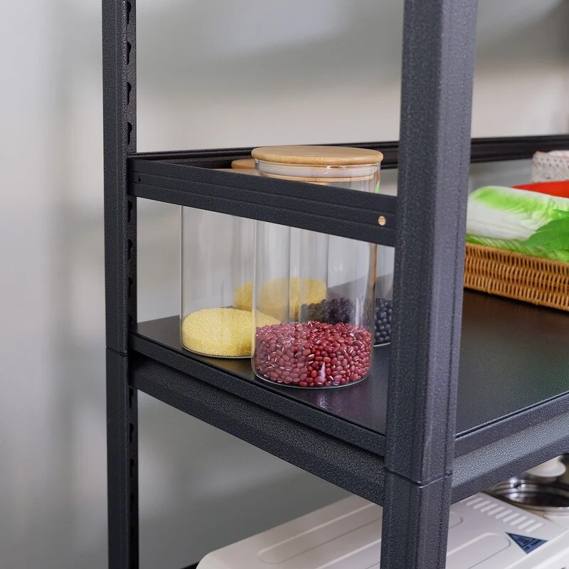 5-Tier Metal Shelving Unit Adjustable with Wheels 1750LBS Capacity