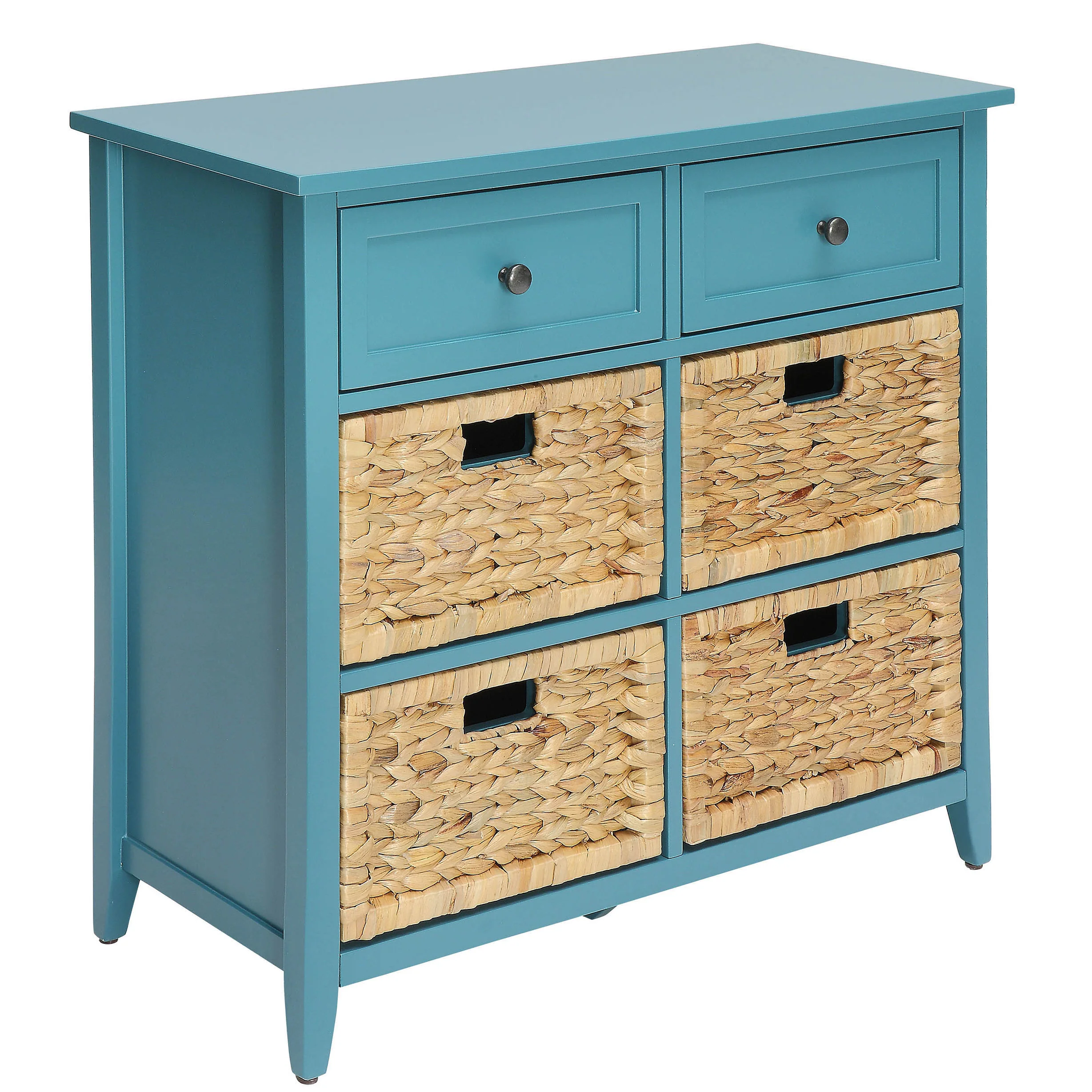 Teal Console Table with Storage