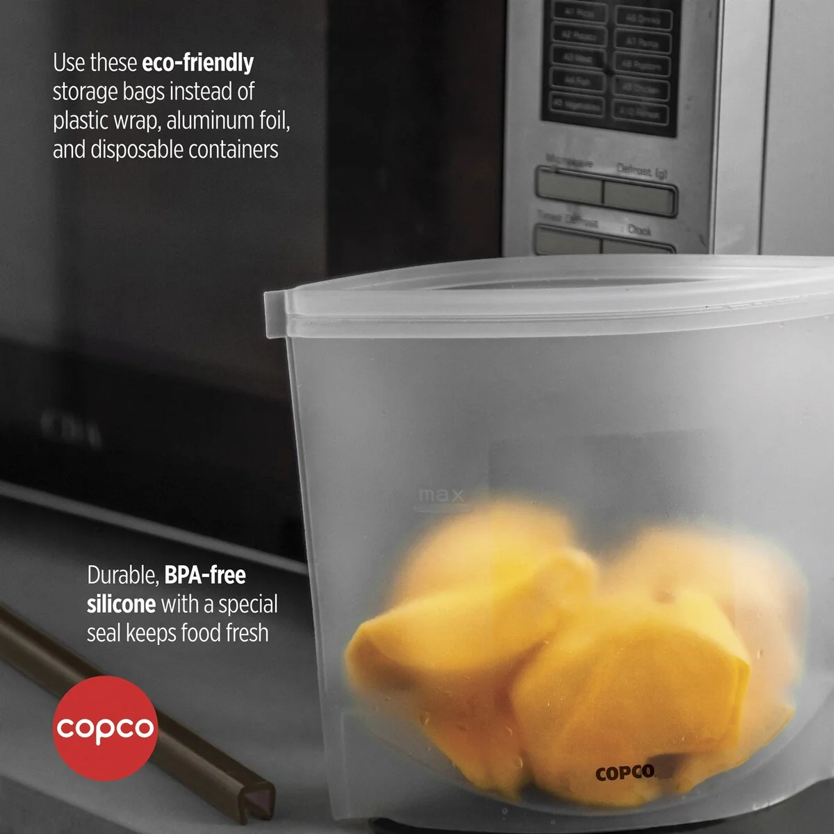 Copco Silicone Food Grade Reusable Storage Bag